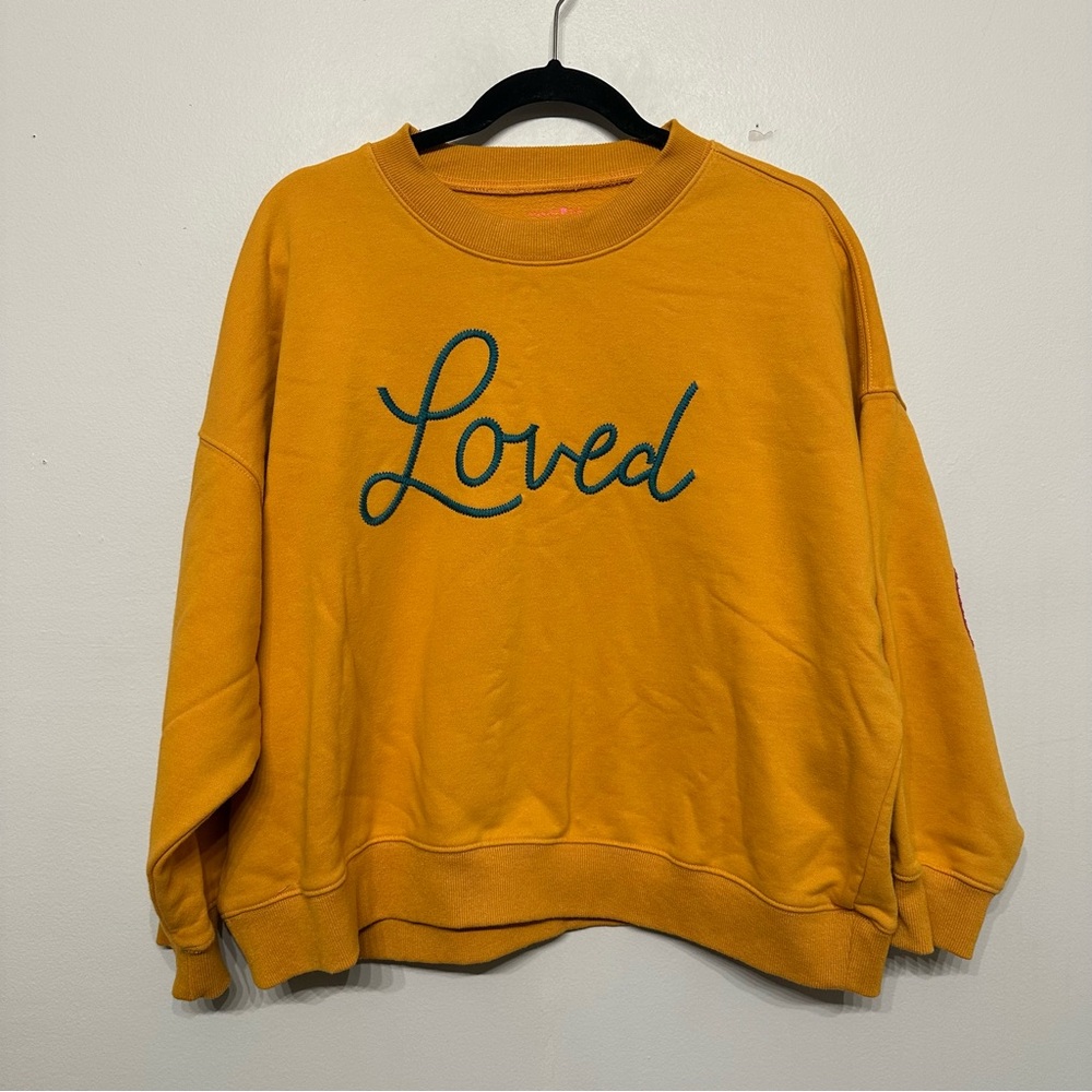 Natural Life "Loved" Crew Neck Sweatshirt Large - Picture 2 of 5